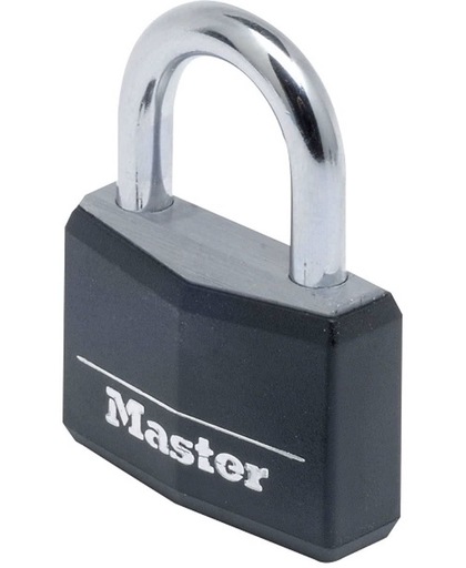 MasterLock zwart aluminium hangslot 40mm x 6mm, 9140EURDBLK