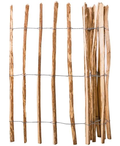 vidaXL Hazelaar hout houten hek 120x250 cm