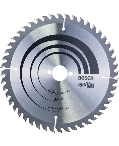 Bosch - Cirkelzaagblad Optiline Wood 230 x 30 x 2,8 mm, 48