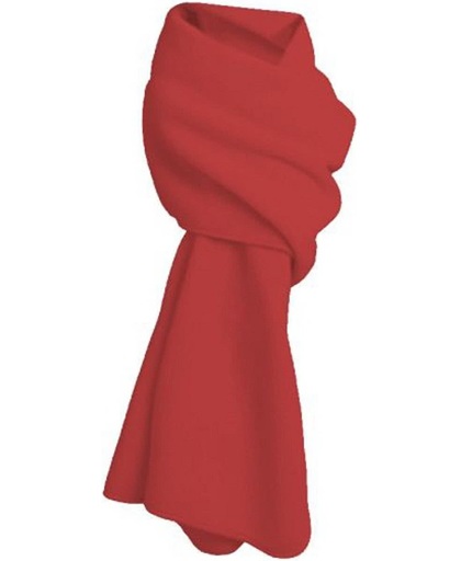 Lange rode fleece sjaal