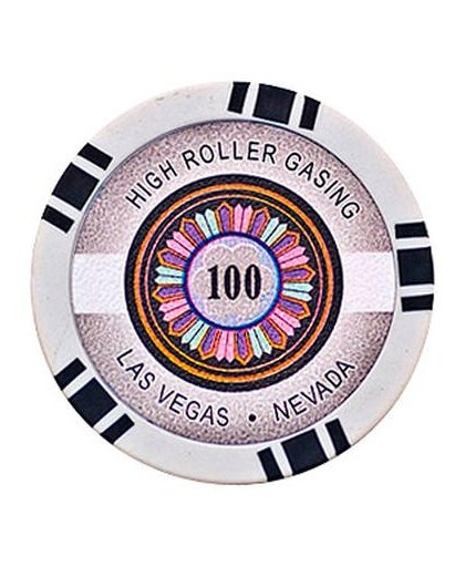 Poker chips high roller waarde 100
