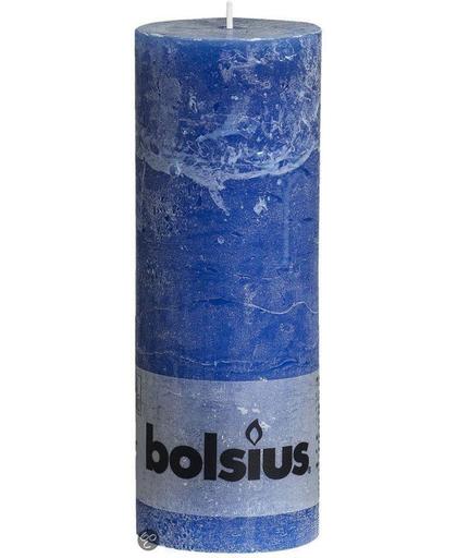 Bolsius Stompkaars Stompkaars 190/68 rustiek Marineblauw