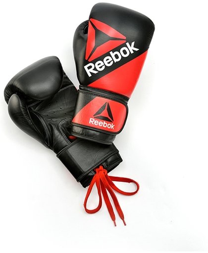 Reebok Combat boks handschoenen 14oz -leder - Zwart/Rood