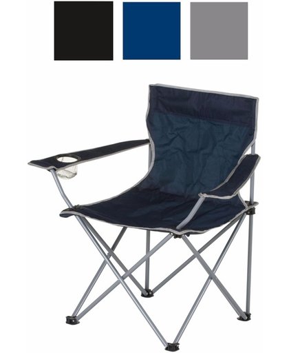 Grijze opvouwbare campingstoel