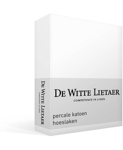 De Witte Lietaer - Jersey elastan - Hoeslaken - Lits-jumeaux - 160x200 cm - White