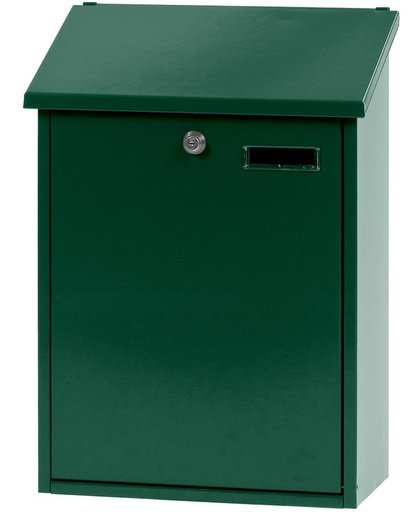 Stalen brievenbus groen - 32,5x16x44,5 cm