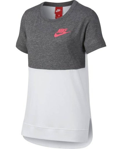 Nike Sportswear Novelty Top SS Shirt Kinderen - White