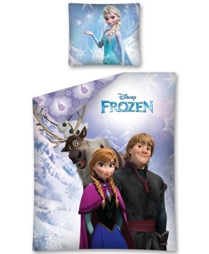 Disney Frozen Group - Dekbedovertrek - Eenpersoons - 140x200 cm - Multi