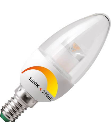 Megaman kaarslamp LED helder Dim to Warm 4W (vervangt 25W) kleine fitting E14