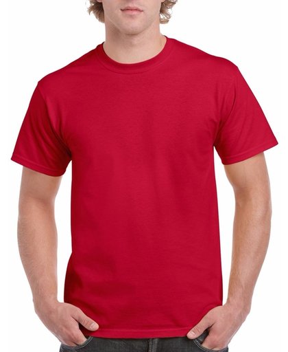 Kersenrood katoenen shirt voor volwassenen XL (42/54)