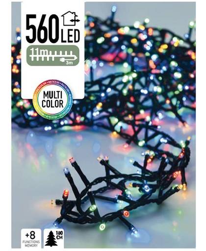 GreenWire Microcluster lichtslinger 560 Led lampjes gekleurd, 11 meter