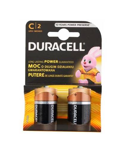 Duracell batterijen cr/lr14 2 stuks