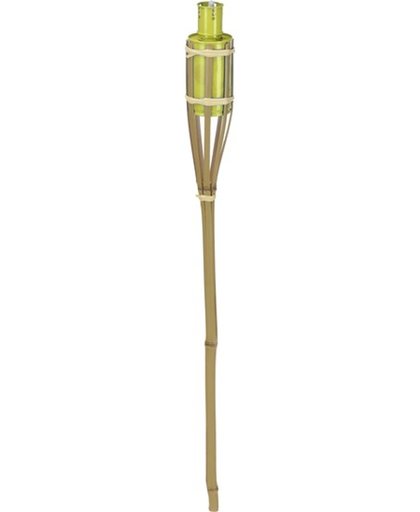 Bamboe tuinfakkel geel - 65 cm - bamboe fakkels