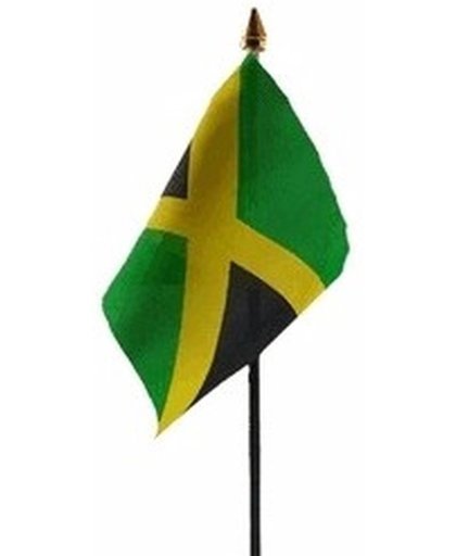 Jamaica mini vlaggetje op stok 10 x 15 cm