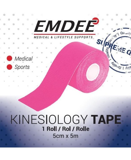 EMDEE kinesio tape roze non-cut