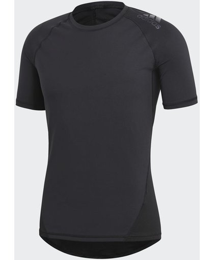 adidas AlphaSkin Tee Short Sleeve Fitnessshirt Heren - Black