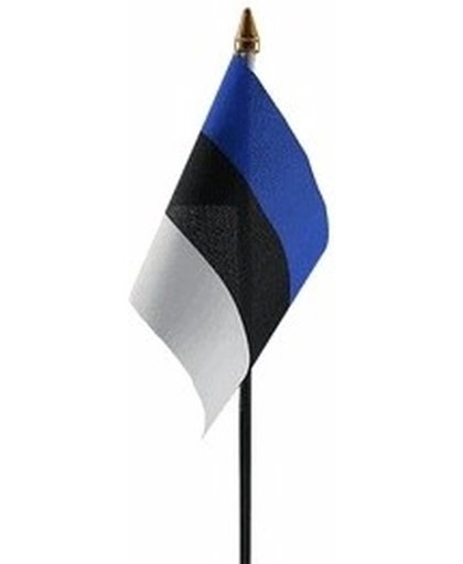 Estland mini vlaggetje op stok 10 x 15 cm