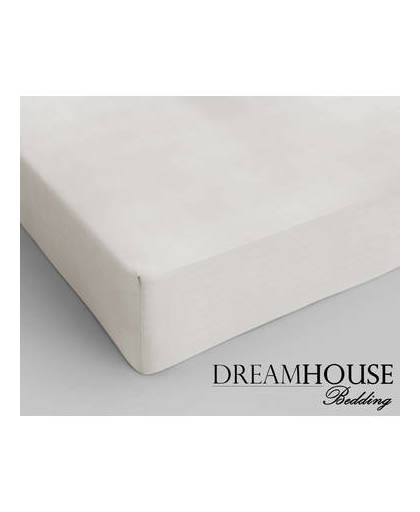 Dreamhouse bedding katoen hoeslaken cream - 2-persoons (160 cm) - crème