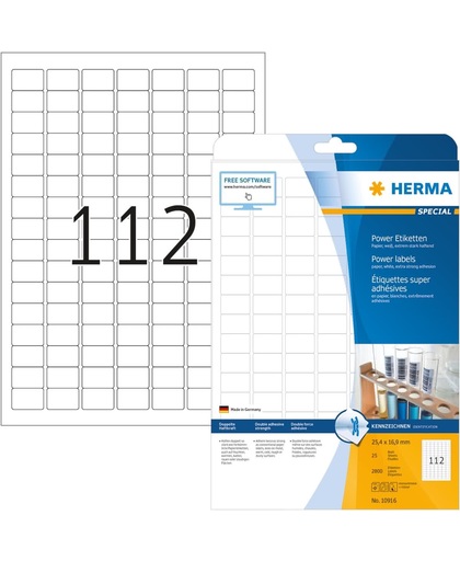 HERMA 10916 Wit Zelfklevend printerlabel printeretiket