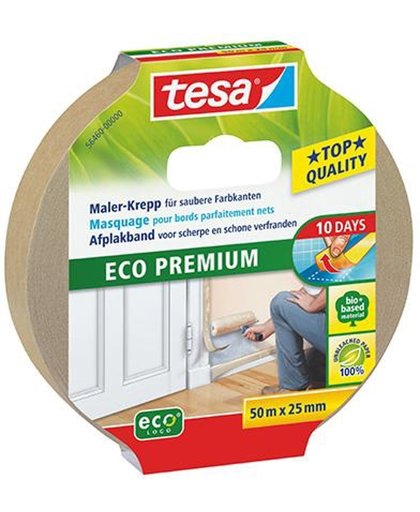 Tesa afplakband voor scherpe en schone verfranden 'Eco Permium' 50 m x 25 mm