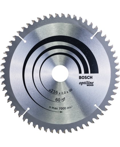 Bosch - Cirkelzaagblad Optiline Wood 216 x 30 x 2,0 mm, 60
