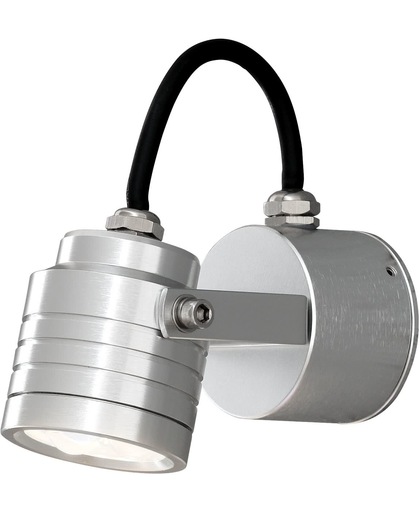 Konstsmide Monza LED 3x 1W - Wandspot zwenkbaar 13cm - 230V - 3000K - zilver