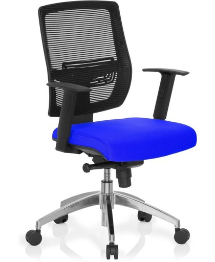hjh office Net Go - Bureaustoel - Netstof - Zwart / blauw
