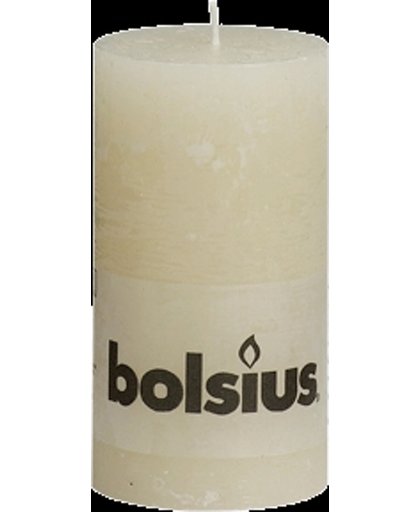 Bolsius Rustieke Stompkaars - 130/68 - Ivoor - 1 Stuk