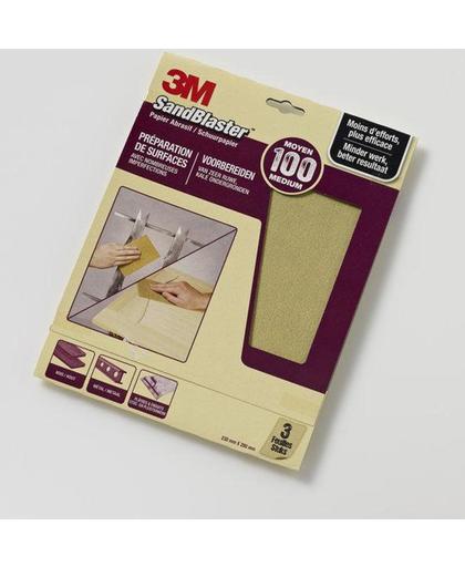 3M 69020 Sandblaster Schuurpapier Paars - 3 st