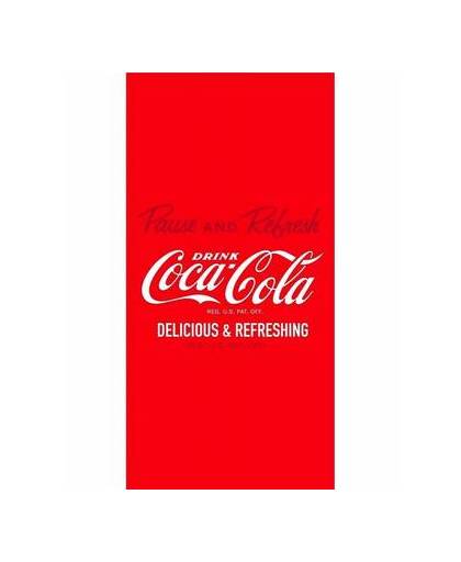 Coca cola logo badlaken 75 x 150 cm