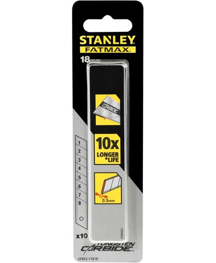 Stanley - Carbide Reserve Afbreekmes 18mm - 10 stuks