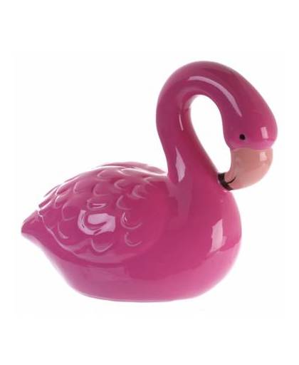 Grote flamingo spaarpot 20 cm