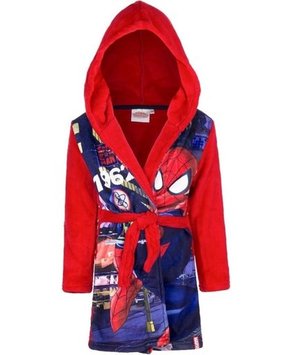 Spiderman fleece badjas rood voor jongens 104