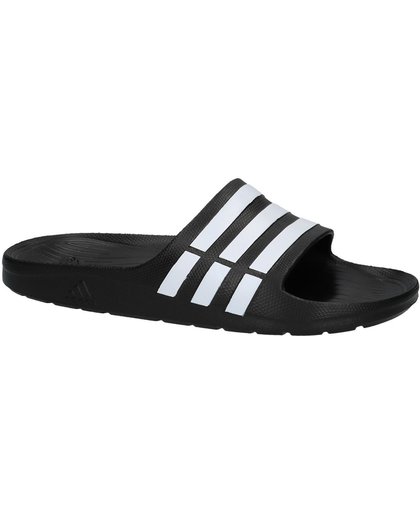Adidas - Duramo Slide -15890 - Sportieve slippers - Heren - Maat 48,5 - Zwart - Black1/White