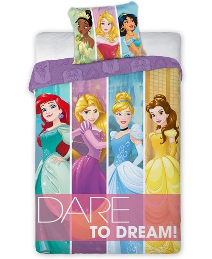 Disney Princess dekbedovertrek - eenpersoons 140 x 200 - multi - Dare to Dream