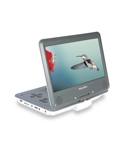 Salora DVP1038SW draagbare dvd-/Blu-rayspeler Portable DVD player Grijs, Wit 25,9 cm (10.2") 800 x 600 Pixels