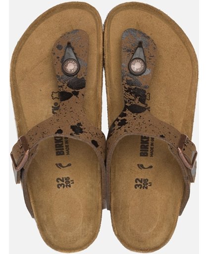 Birkenstock Gizeh slippers bruin