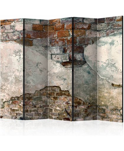 Vouwscherm - Kwetsbare muur 225x172cm