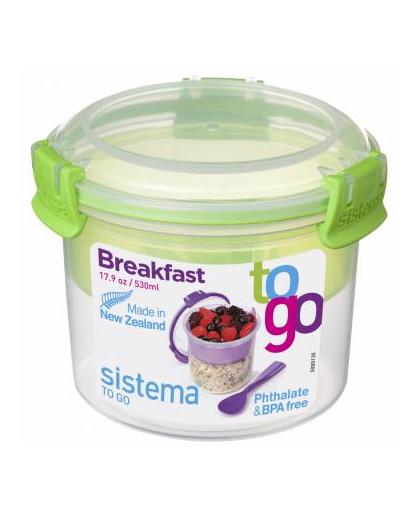 Sistema To Go ontbijt kom - 530 ml - lime groen