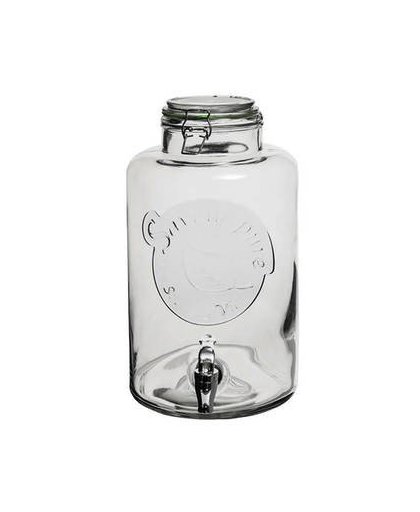 Mason jar drink dispenser met tap - saveur pure