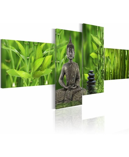Schilderij - Kalmte en harmonie, Boeddha - Zen