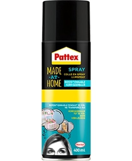 Pattex made at home lijmspray corrigeerbaar - 400 ml.