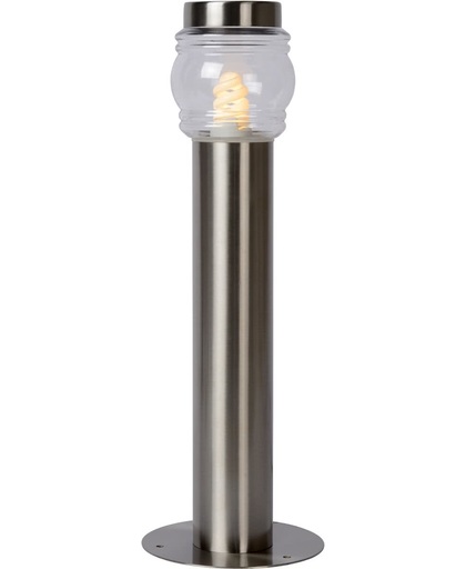 Lucide MIRANE - Sokkellamp Buiten - Ø 9 cm - IP44 - Mat chroom