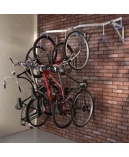 Mottez - Fietsenrek - fietsrek PRO muurbevestiging (6 fietsen hangend)