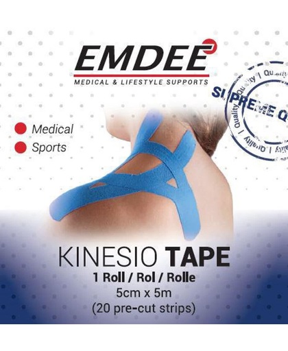 EMDEE Kinesiology Tape Lichtblauw