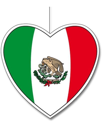 Decoratie hart Mexico 30 cm