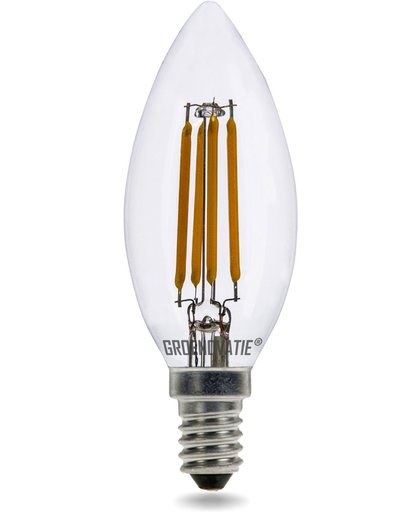 E14 LED Filament Kaarslamp 4W Warm Wit Dimbaar