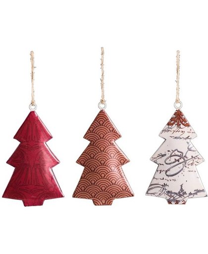 Metalen hanger kerstboom "Ornamente"
