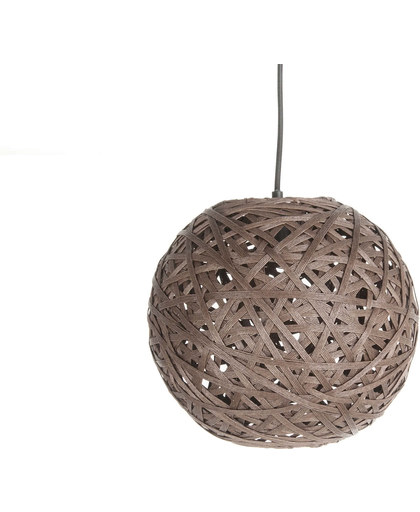Leitmotiv Pendant Nest rond- Hanglamp - 32 x 32 cm - Papier - Bruin