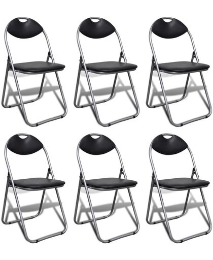 vidaXL Inklapbare stoelen (6 stuks)